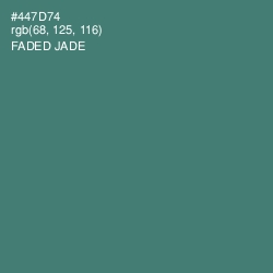 #447D74 - Faded Jade Color Image